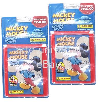 20 PACKS Mickey Mouse Sticker Story 90 Years Magic Panini Sticker