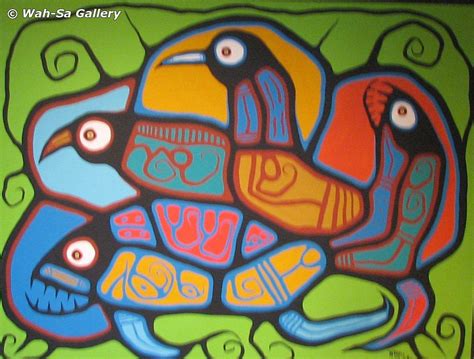 Roy Thomas Native Art, Native American Art, Woodlands School, Animal ...