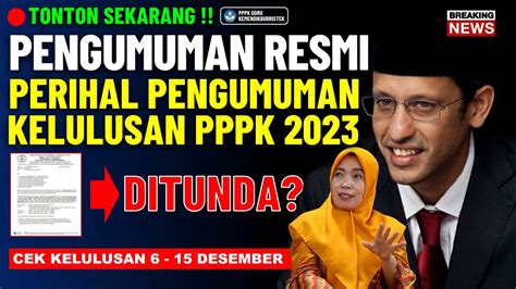 🔴edaran Terbaru Perihal Pengumuman Kelulusan Pppk 2023 Cek Sekarang