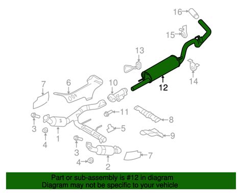 Genuine OEM Ford Part Exhaust Muffler 9L3Z 5230 F Genuine OEM Ford