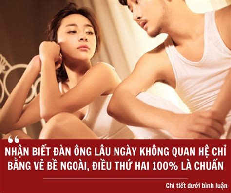 Nhận biết đàn ông lâu ngày không quan hệ chỉ bằng vẻ bề ngoài điều thứ