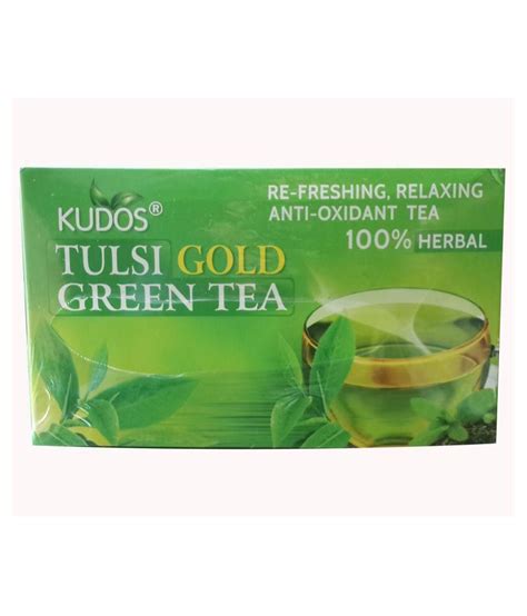 Kudos Tulsi Gold Green Tea Bags 130 Gm Pack Of 4 Buy Kudos Tulsi Gold