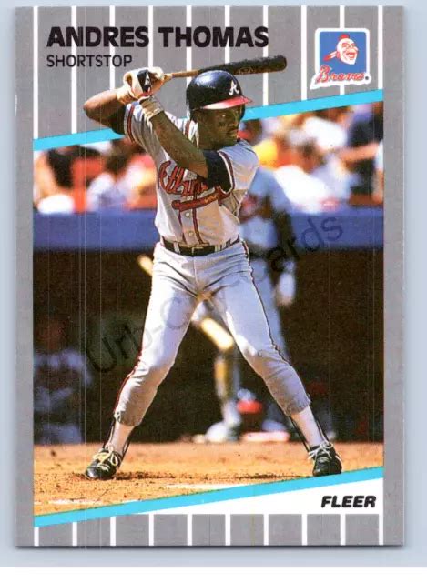 Carte De Baseball Fleer Andres Thomas Atlanta Braves Mlb Eur