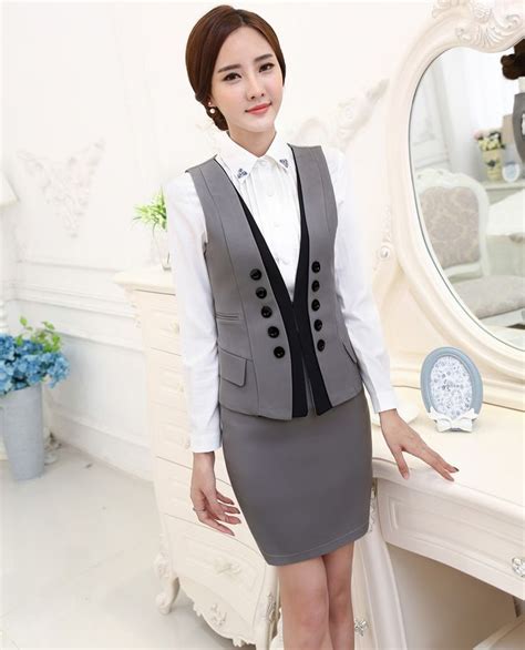 New Novelty Grey Uniform Styles 2015 Spring Autumn Formal Business Work