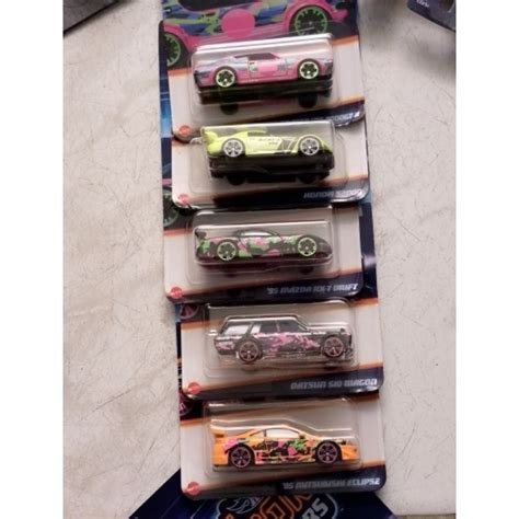 Jual Hot Wheels Neon Speeders Paketan Isi Nissan Skyline Gt Honda S Mazdarx Drift