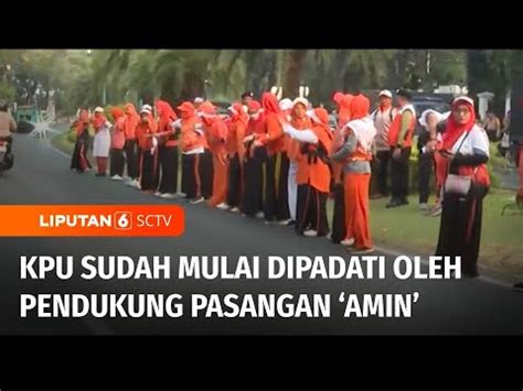 Live Report Daftar Pertama Ke Kpu Anies Cak Imin Diantar Ribuan