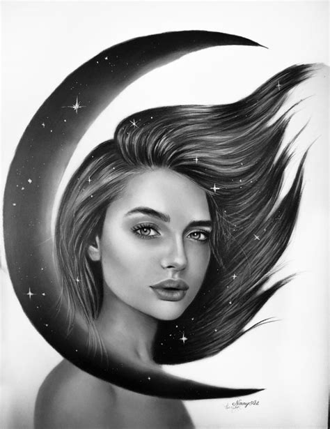 Moon Dust by NinnyArt | Portrait artist, Artist, Portrait