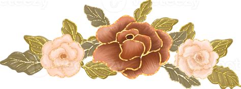 Autumn Rose Arrangement Glitter 29754176 Png