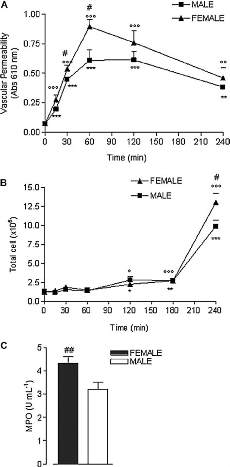 Sex Dependent Differences In Vascular Permeability A Peritoneal Cell Download Scientific