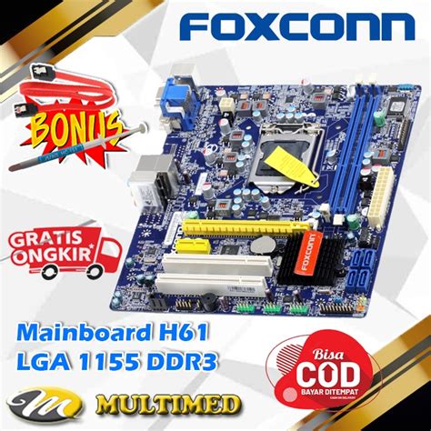 Jual Motherboard Mobo Mainboard Soket H Ddr Merk Foxcon