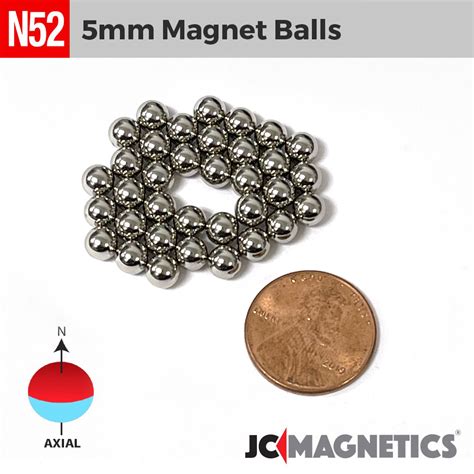 5mm 3 16in Diameter N52 Magnet Spheres Balls Rare Earth Neodymium Magnet