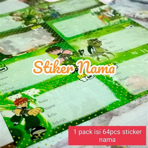 Harga Sticker Nama Buku Sekolah Terbaru Mei Biggo Indonesia