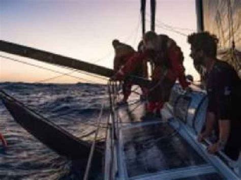 Segeln beim Ocean Race Segel über Bord Riss im Mast News Deutschland