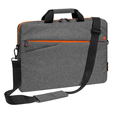 PEDEA Laptoptasche 17 3 Zoll 43 9cm FASHION Grau Orange Notebook