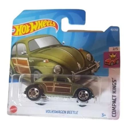 Hot Wheels Volkswagen Beetle Fusca Verde Cartela Curta