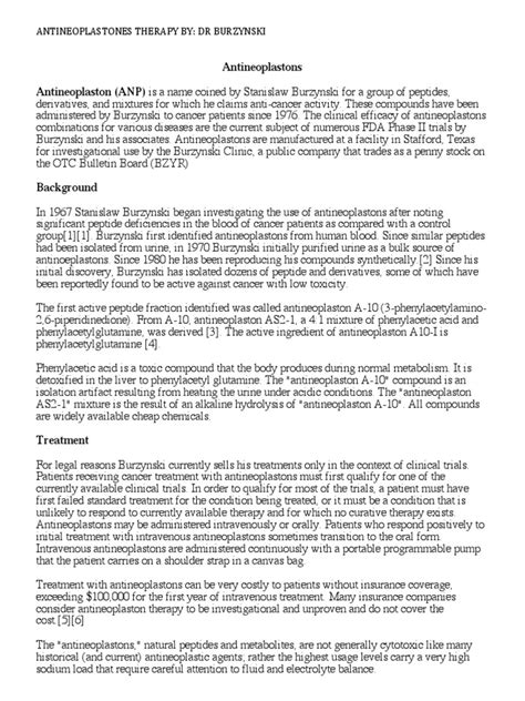 Antineoplastones Therapy by | PDF