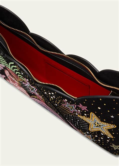 Christian Louboutin Hot Chick Starlight Strass Clutch Bag Bergdorf