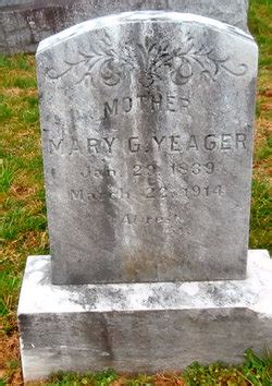 Mary G Herr Yeager 1839 1914 Memorial Find A Grave