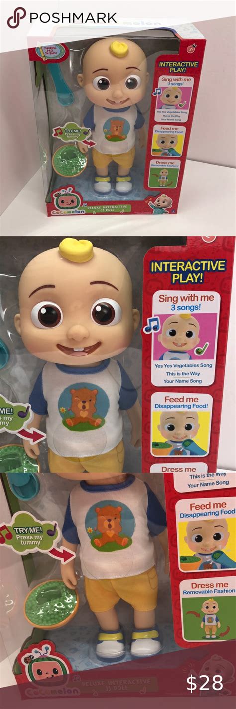 Cocomelon Deluxe Interactive Jj Doll New In 2022 Cool Toys