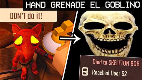 WHAT HAPPENS If You Grenade EL GOBLINO BOB Doors Hotel Update