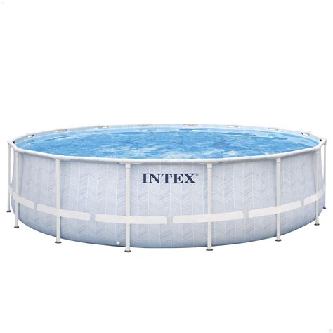 Piscina Desmontable Circular L C Depuradora Chevron Prism Frame