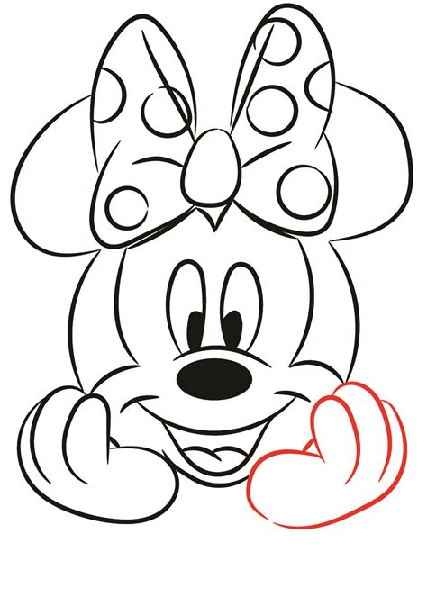 How To Draw Minnie Mouse Easy Easy Drawing Artofit