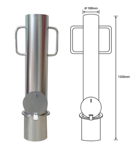 China stainless steel locking removable bollards Manufacture and ...