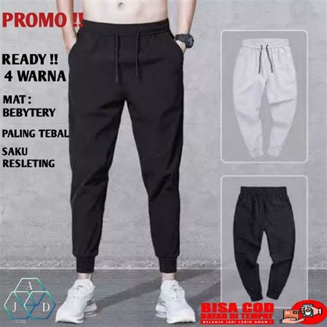 Jual Celana Jogger Pria Panjang Joger Training Trening Olahraga Joging