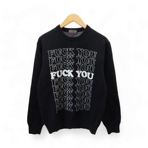 楽天市場SUPREMEHYSTERIC GLAMOUR 17aw Fuck You Sweater Black サイズS シュプリーム ヒステリックグラマー ファックユーセーター 大名店