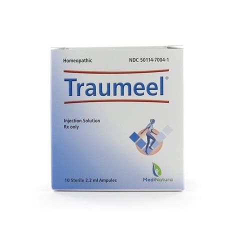 Traumeel Homeopathic Injection, 2.2mL Ampules, 10 ampules/Tray | McGuff