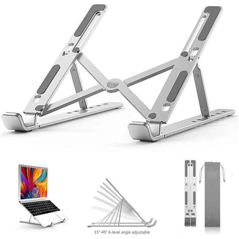 Plastic Adjustable Laptop Stand Foldable Portable Laptop Macbook