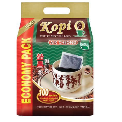 AIK CHEONG Kopi O Bag Uncang Kopi Original Economy Pack 10g X 100 S