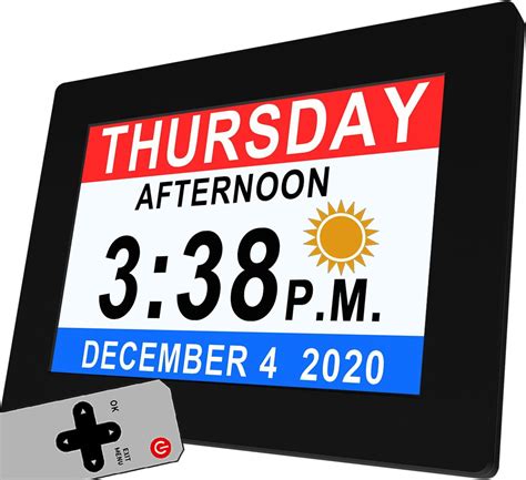 Amazon Véfaîî New 2024 Digital Calendar Alarm Day Clock with