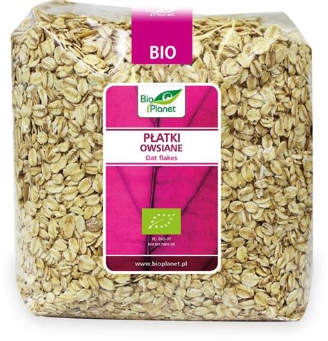 PŁATKI OWSIANE BIO 1 kg BIO PLANET Art spożywcze Płatki otręby