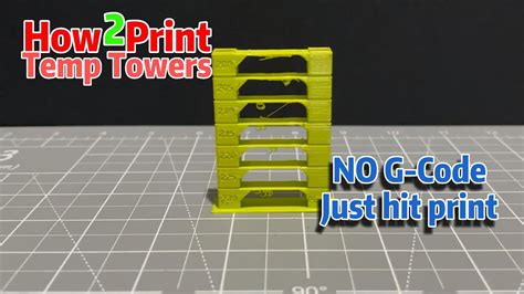 How To 3D Print A Temperature Tower Cura Slicer YouTube