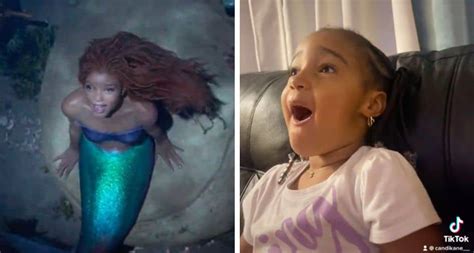 Little Girl Has the Most Heartwarming Reaction to 'The Little Mermaid ...