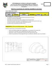 Prática Calificada Fase II CAD CAM pdf NOTA PRÁCTICA CALIFICADA DE