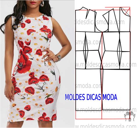 Vestido Floral Gratis Moldes Dicas Moda Bloglovin