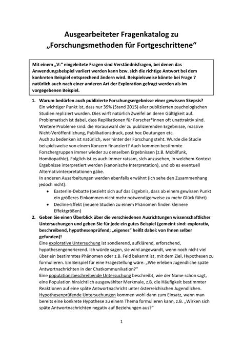 Forschungsmethoden Fragenkatalog Updated Version WS22 Ausgearbeiteter