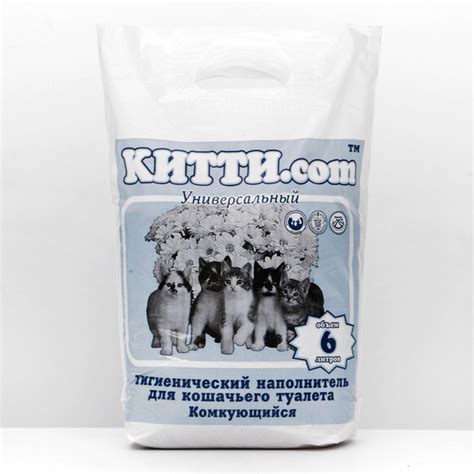 Наполнитель минеральный комкующийся "КИТТИ-ком", 6л - купить с ...