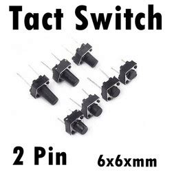 Jual Tactile Tact Push Button Switch 2pin 2 Kaki 6x6x5mm Tombol Pencet