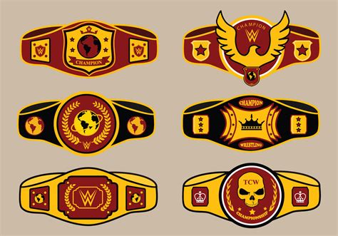 Wrestling Championship Belt Templates Linoaware