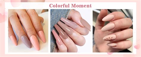 Yueshop X Ml Gel Nail Polish Set Nude Pink Gel Polish Pink Beige Seris Nail Varnish Soak Off