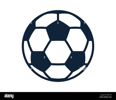 Football Game Ball Icon Classic Soccer Ball Icon On Isolated