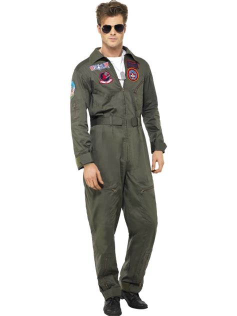 Nuevo Sexy Top Gun Piloto 80s Deluxe Mono Disfraz Para Fiesta Traje