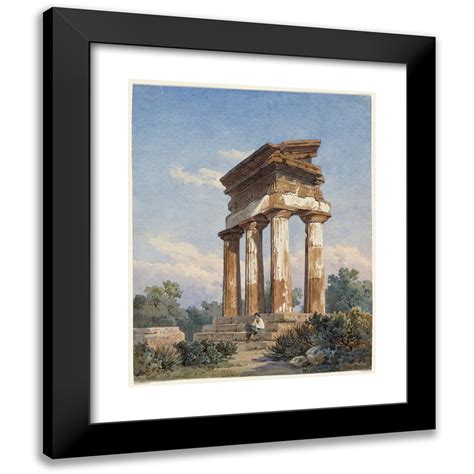 Carl Wilhelm G Tzloff X Black Modern Framed Museum Art Print Titled