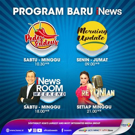 4 Program Unggulan Terbaru di iNews Siap Menggebrak