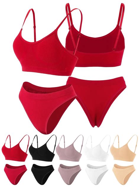 Spencer Women Sexy Lingerie Set Piece Female Push Up Bra And Panty Set Strappy Bralette