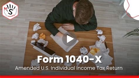 Fix Your Tax Return How To File A Form 1040X Amended Tax Return YouTube