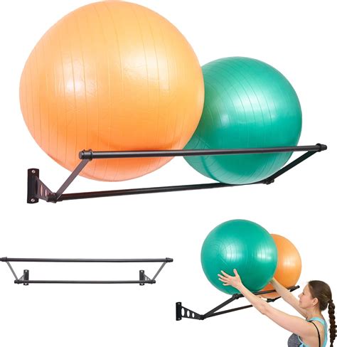 Exercise Ball Holder Organize Your Space Wall Mounted